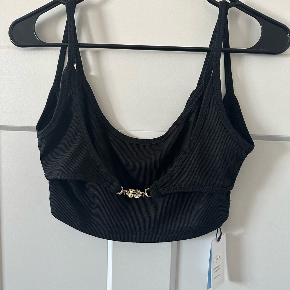 NWT! Cider Ribbed Black Bralette